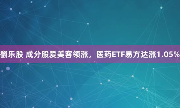 翻乐股 成分股爱美客领涨，医药ETF易方达涨1.05%