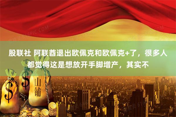 股联社 阿联酋退出欧佩克和欧佩克+了，很多人都觉得这是想放开手脚增产，其实不